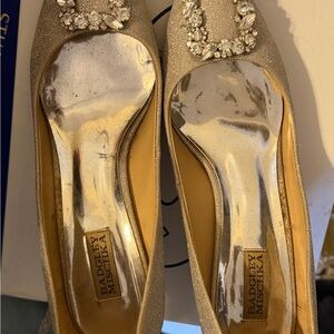 Badgley Mischka silver Women's heels